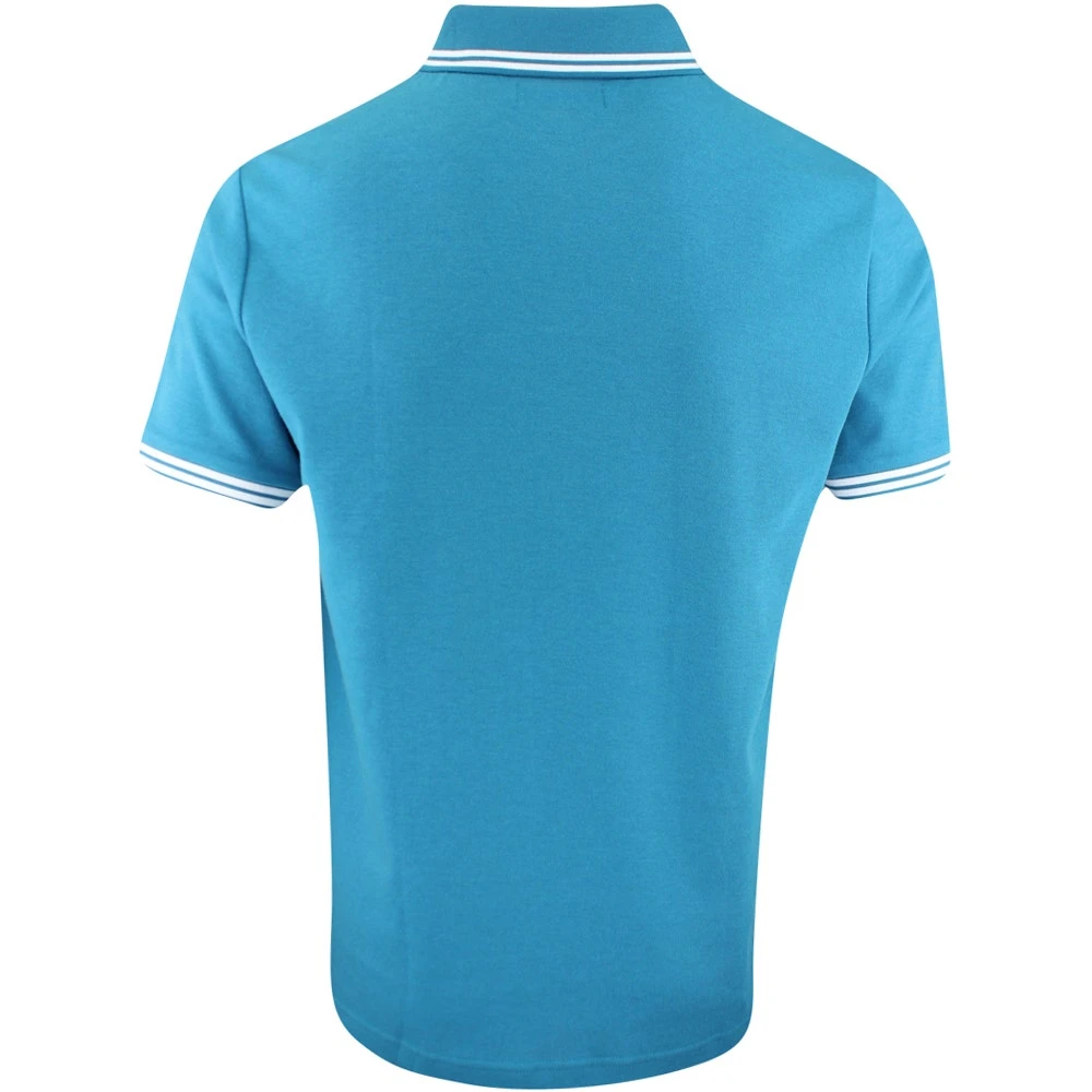 Original Penguin Shirt - PRM Tile Print Polo - Mosaic Blue SS23 - Image 3