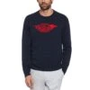 Intarsia Original Penguin Logo Jumper In Dark Sapphire