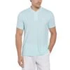 Original Penguin Piped Blade Collar Performance Short Sleeve Tennis Polo Shirt In Tanager Turquoise