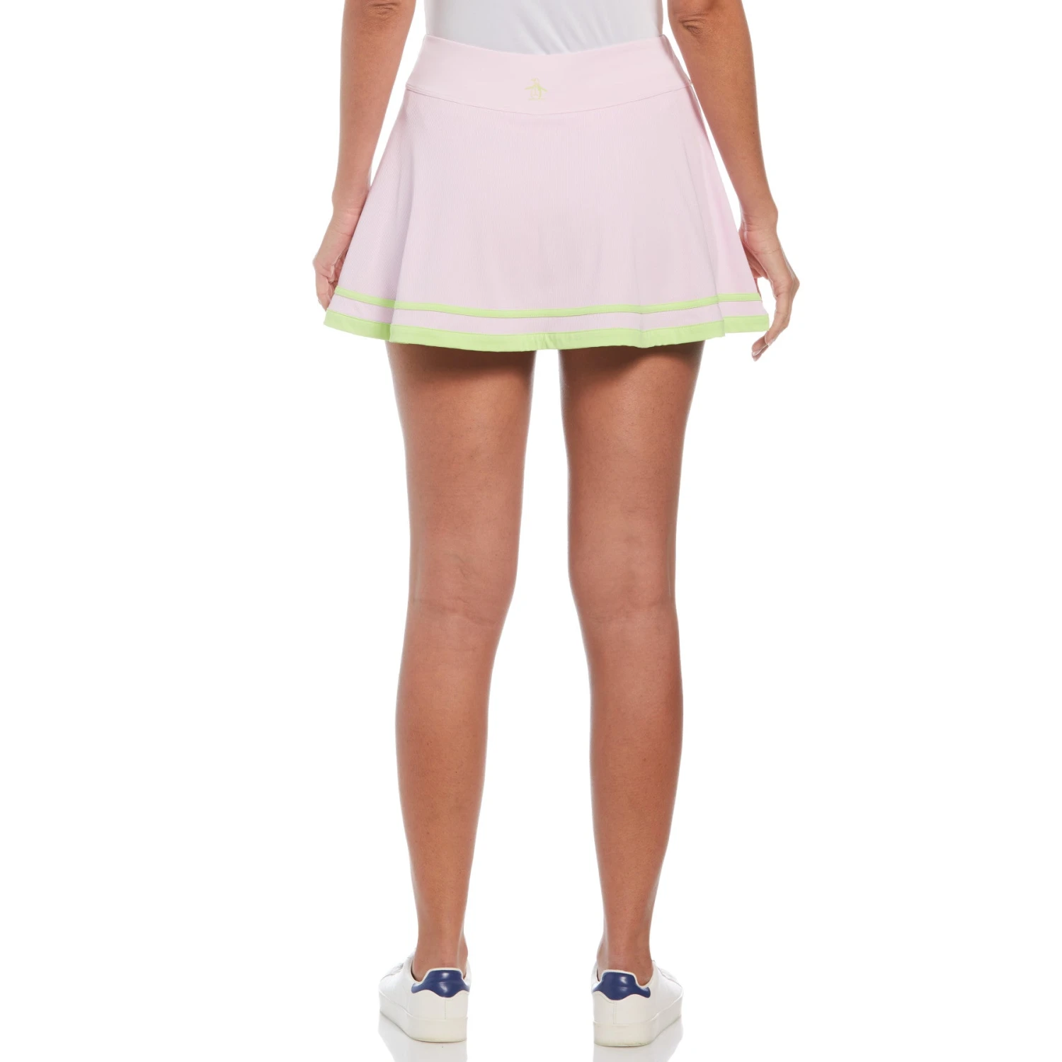 Original Penguin Women's Ribbed Flounce Tennis Skort In Gelato Pink - Image 2