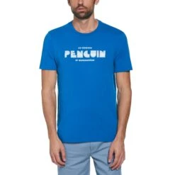 Original Penguin Jersey Graphic T-Shirt In Skydiver