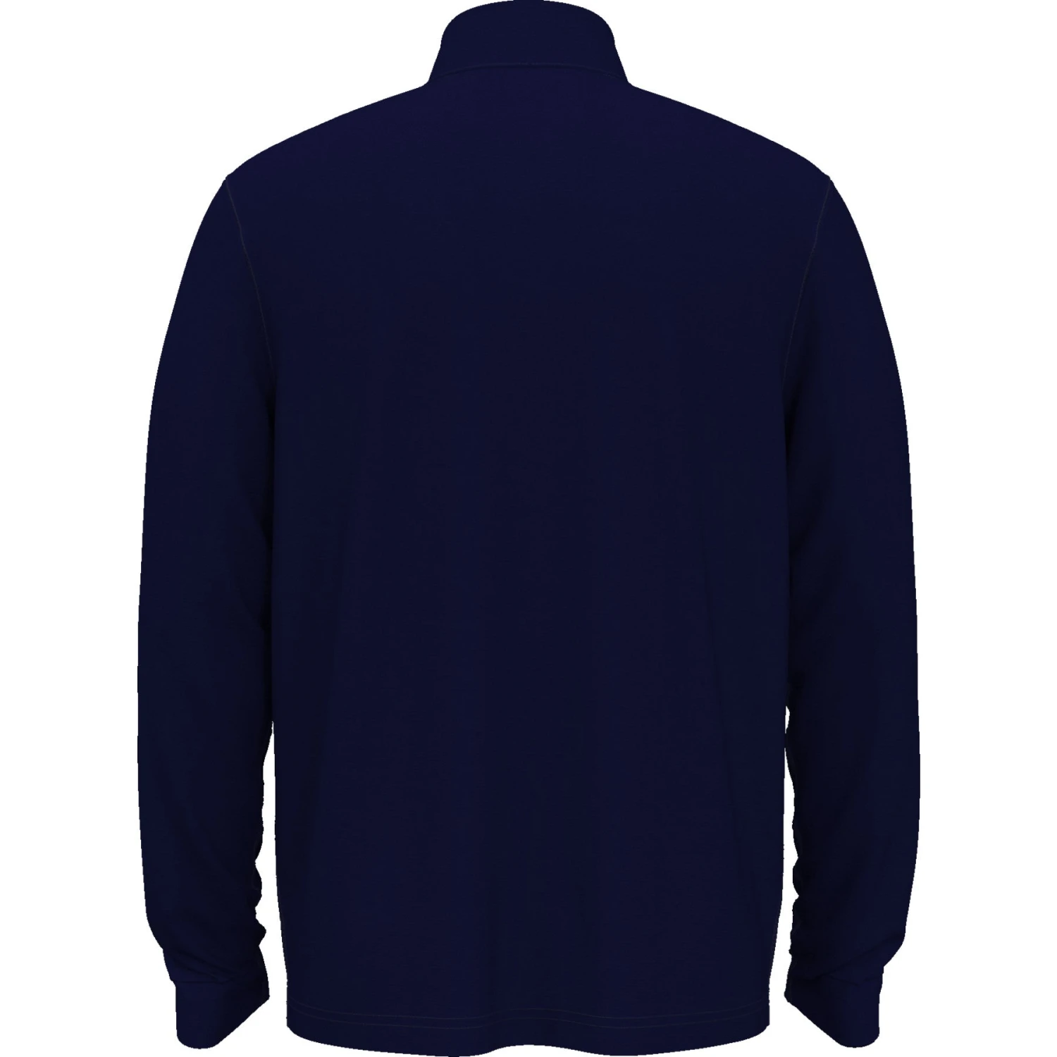 Original Penguin Colour Block 1/4 Zip Long Sleeve Golf Sweater In Black Iris - Image 3