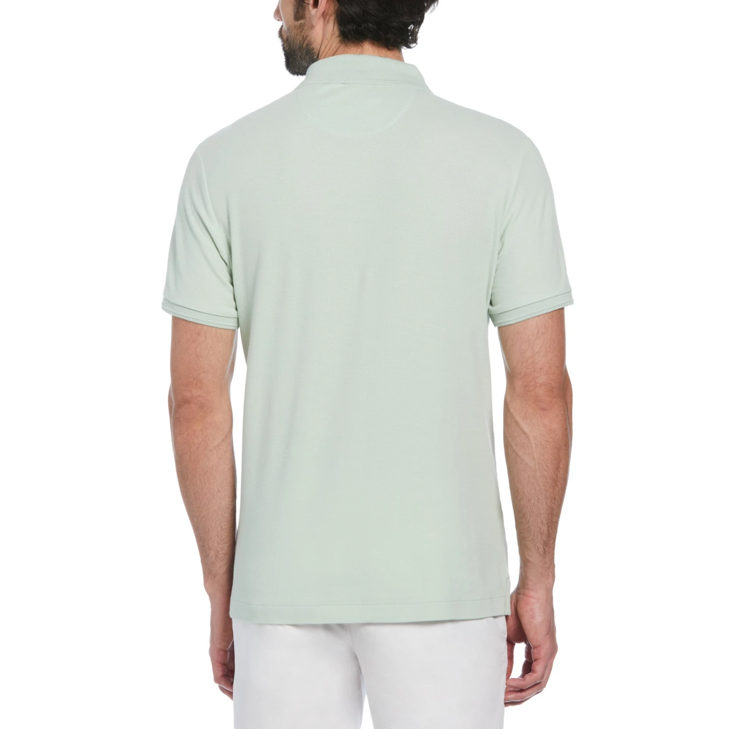Original Penguin Sticker Pete Daddy Short Sleeve Polo Shirt In Silt Green - Image 2