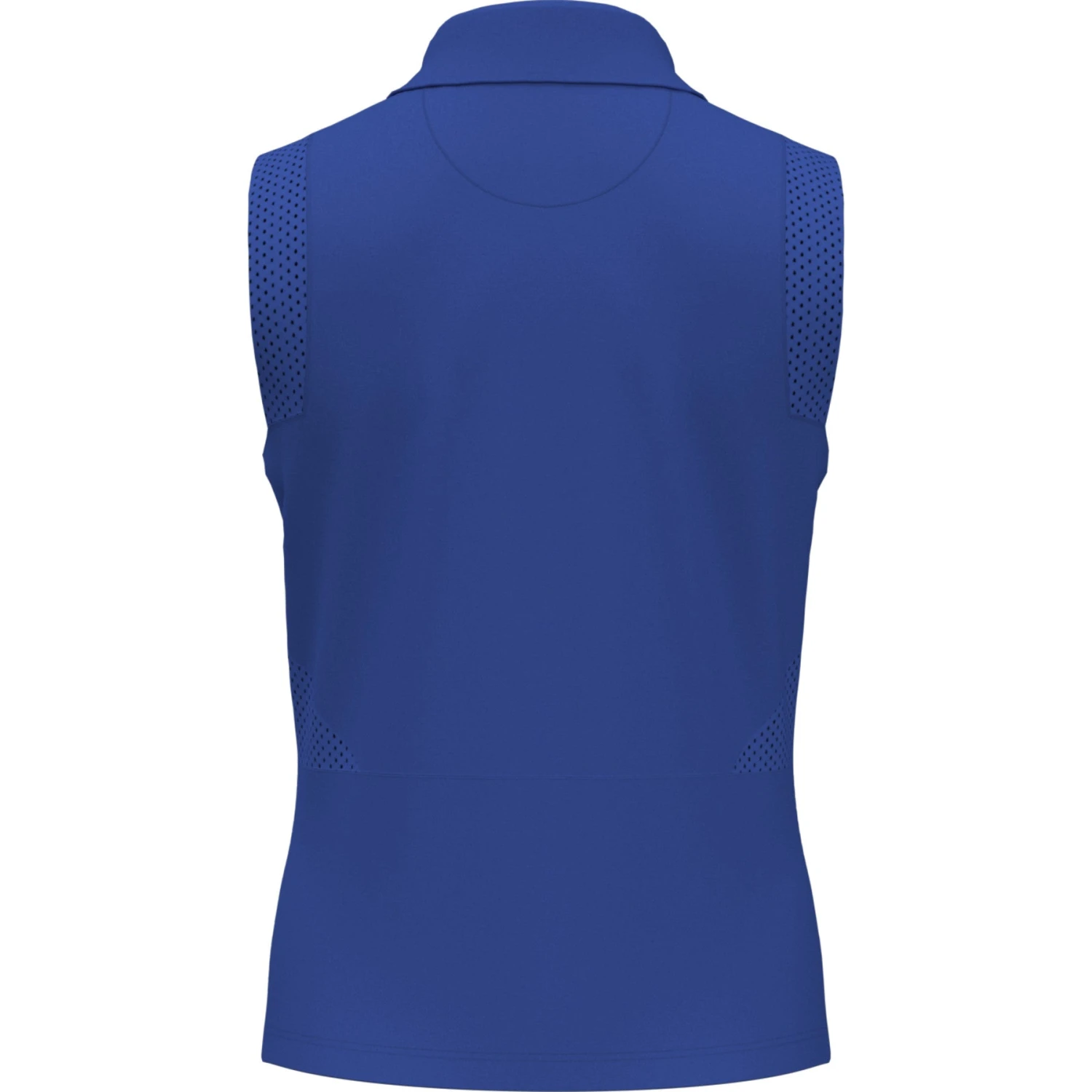 Original Penguin Women's 1/4 Zip Mesh Block Sleeveless Golf Polo Shirt In Nebulas Blue - Image 3