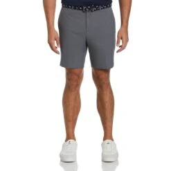Original Penguin Flat Front Solid Golf Shorts In Quiet Shade