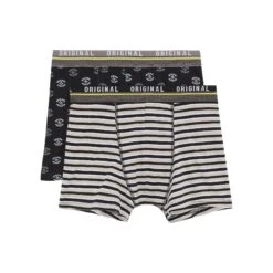 Original Penguin 2 Pack Penguin Stamp All Over Print Underwear In Black