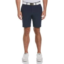 Original Penguin Performance Crossover 8" Golf Short In Black Iris
